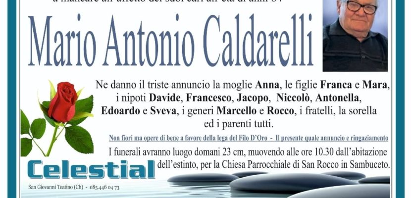 mario antonio caldarelli