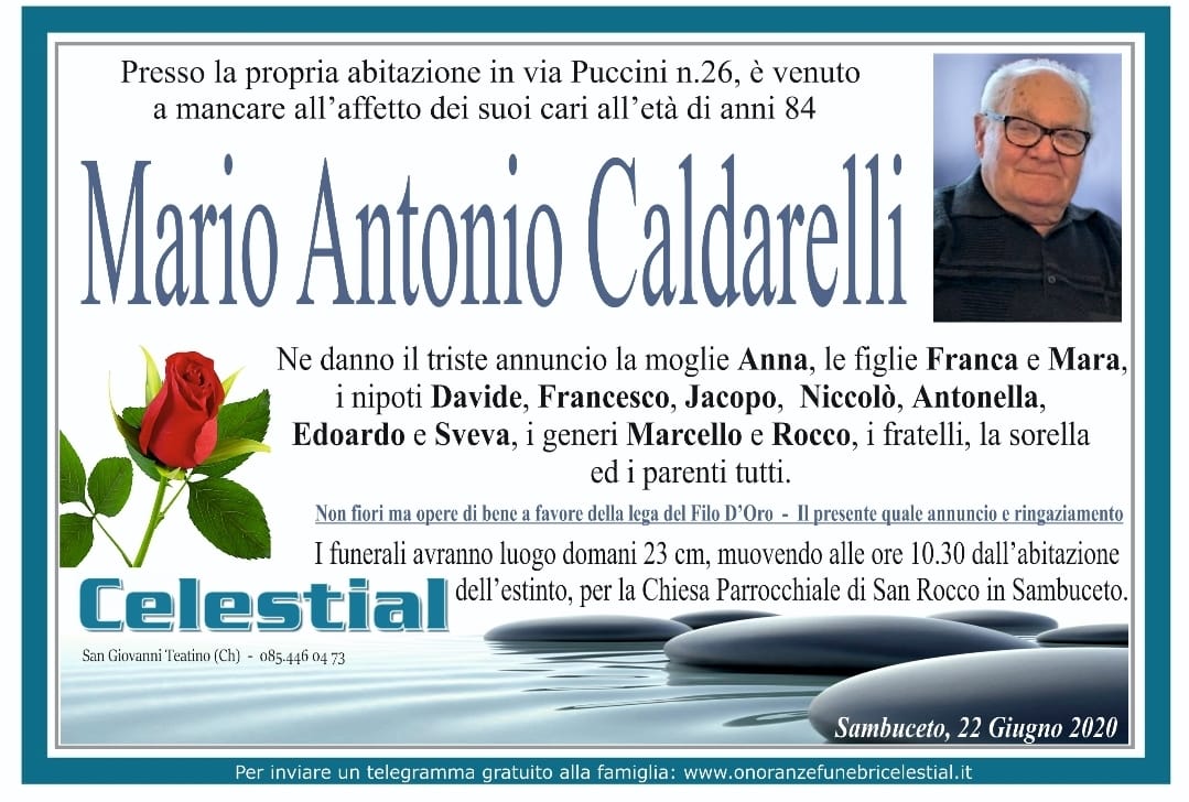 mario antonio caldarelli